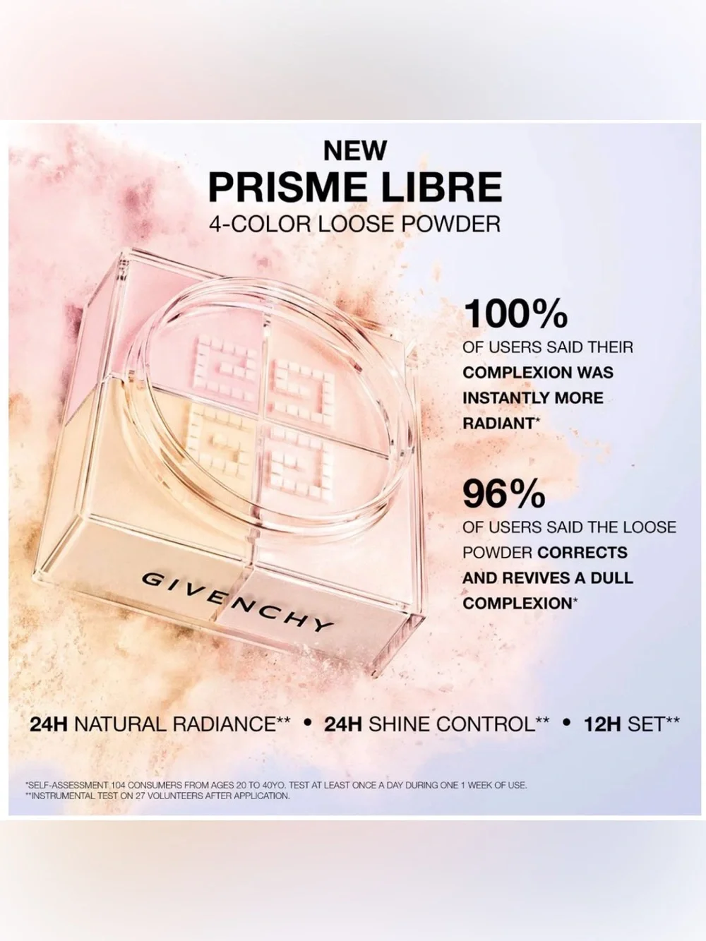 Givenchy Prisme Libre Mini Loose Color Correcting Powder Shade 3 Voile Rose New!